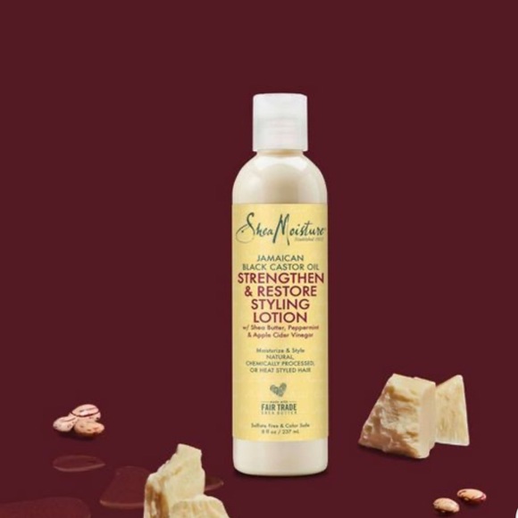 Shea Moisture Strengthen & Restore Styling Hair Lotion Leave In Conditioner - Picture 5 of 7
